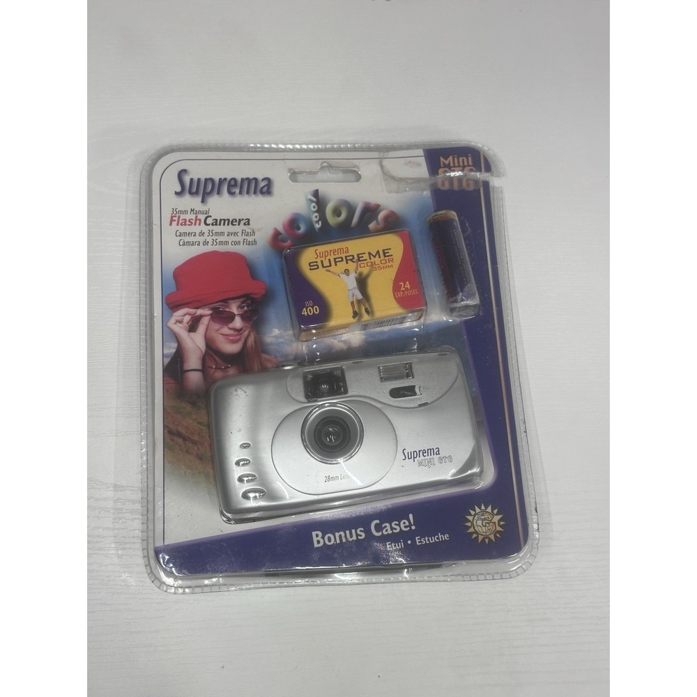 Brand New SUPREMA Mini GTG 35MM Manuel Flash Camera Kit with Film & Case